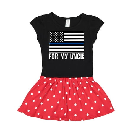 

Inktastic Police Officer Uncle Nephew Gift Toddler Girl Dress