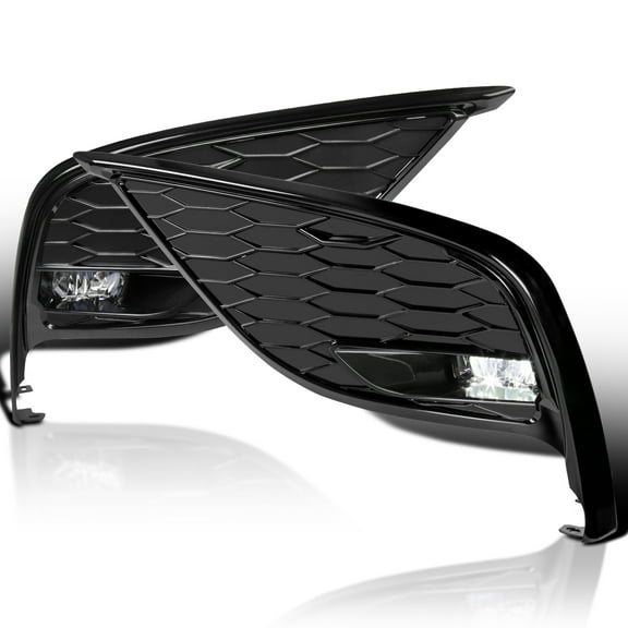 Spec-D Tuning Chrome Full LED Fog Lights Compatible with 2021-2023 Toyota Camry SE/XSE Models Only, Left   Right Pair Lamp Assembly