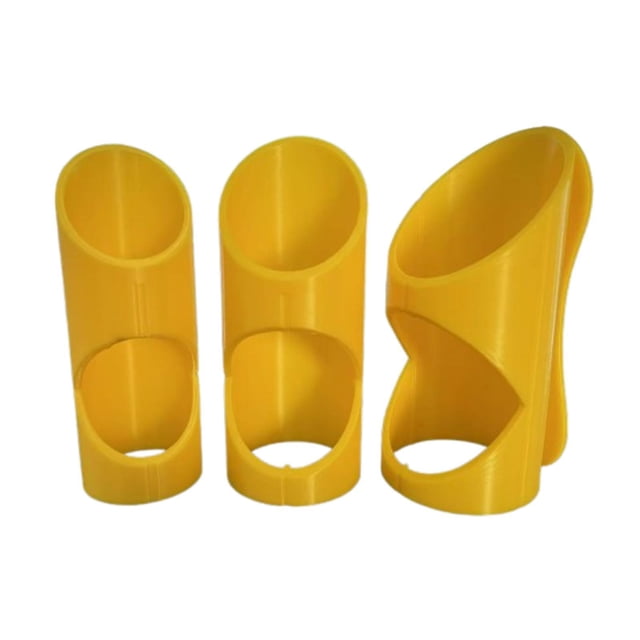 3x herramienta cortadora de tubos de espuma, guía de corte de aislamiento de tuberías, accesorios profesionales versátiles y eficientes para el hogar Amarillo