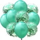 thumbnail image 1 of Nvzi 50 globos de confeti verde claro y verde, globos de fiesta de cumpleaños premium de 12 pulgadas, globos a granel para despedida de soltera, decoración de fiesta de graduación, 1 of 4