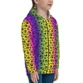 thumbnail image 5 of Kdxio Animal Paw Rainbow Pattern Kids Boys Girls Zip Up Hoodie 3D Printed Hooded Sweatshirt Hoody Coat with Pocket 7-12 Y-Medium, 5 of 6