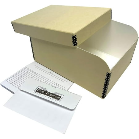 Infinity 4x6 Photo File Box, with 12 Acid-Free Envelopes, Holds Up