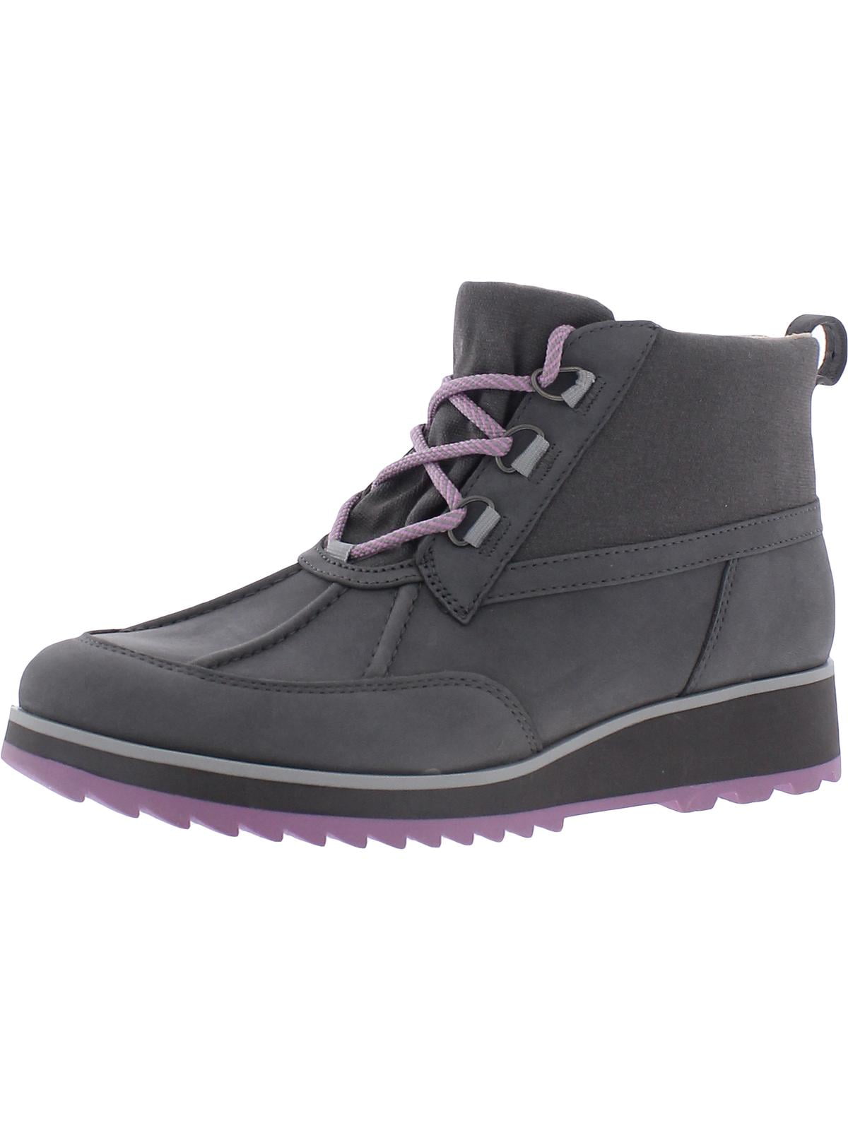 Vionic Womens Nolan Leather Waterproof Combat & Laceup Boots