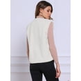 thumbnail image 3 of DARING DIVA Women's Button Down Open Front Winter Vests Jacket XS Apricot, 3 of 6