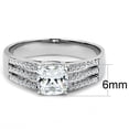 thumbnail image 2 of Luxe Jewelry Designs Women's Stainless Steel Engagement Ring with Cubic - Size 9 (Pack of 2), 2 of 4