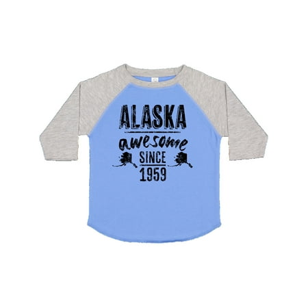 

Inktastic Alaska Awesome Since 1959 Gift Toddler Boy or Toddler Girl T-Shirt