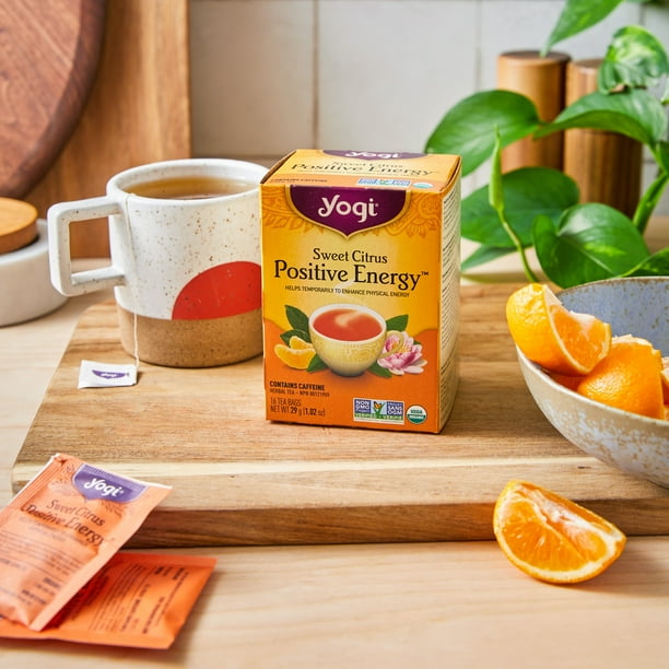 Yogi Sweet Citrus Positive Energy, Contains Caffeine Black Tea