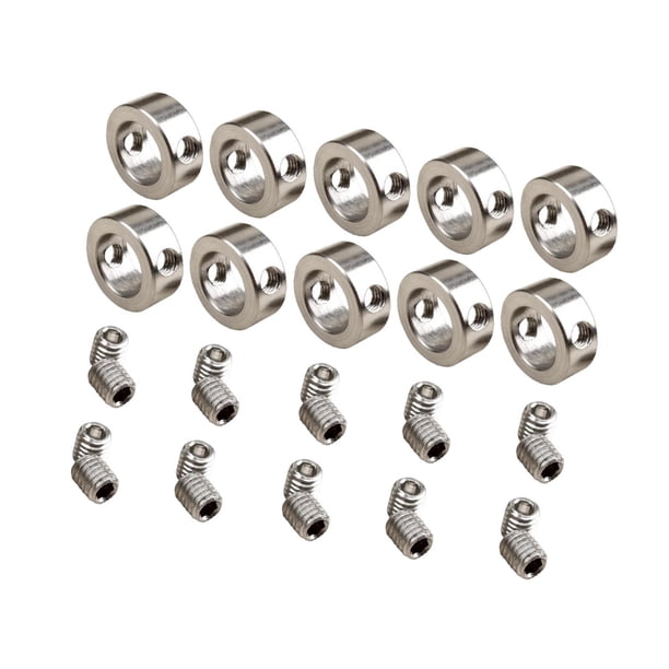 10x Topes para brocas, collares de ajuste de posición fácil, posicionador, limitador de profundidad 6 mm