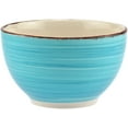 thumbnail image 2 of 3 Piece Royal Norfolk Turquoise Swirl Stoneware Dinner Set - Plate, Bowl, Mug, 2 of 5