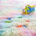 thumbnail image 2 of TWINNIS Shaggy Rainbow Area Rugs For KLids, Colorful Fluffy Carpet For Living Room Bedroom Nursery Room, 4'x6',Rainbow, 2 of 6