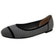 thumbnail image 2 of Zapatos Bailarina Informales Mocasines Sin Cordones Bailarinas Punto para Mujer Boda, 2 of 9