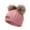 style-02 Brick Red, variant on Gubotare Toddler Winter Hat Winter Hat for Kids Toddler Children, Girls Beanie with Double Pom Pom Warm Fleece Lined, Girls Accessories Knit Cap (Grey,0-36 Months)