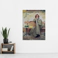 thumbnail image 2 of Corcos Dreams Woman Bench 1896 Painting Extra Large XL Wall Art Poster Print, 2 of 3