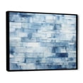 thumbnail image 3 of Designart "Scandinavian Tiles in White and Blue III" Extra Large Geometric Framed Wall Art - Bohemian Blue Boho Mosaic Living Room Framed Canvas Art, 3 of 7