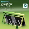 thumbnail image 5 of Feishe for Samsung Galaxy Z Fold 4 Case, Shockproof Luxury Gradient Color with Tempered Glass Screen Protector Matte Folding Flip Cover for Samsung Galaxy Z Fold 4 5G, Green, 5 of 7