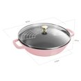 thumbnail image 3 of Staub Cast Iron Perfect Pan , Dutch Oven, 4.5-quart,  serves 4-5, Made in France, Peony Pink, 3 of 9