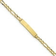 thumbnail image 1 of Beautiful 10k Figaro Link ID Bracelet, 1 of 1