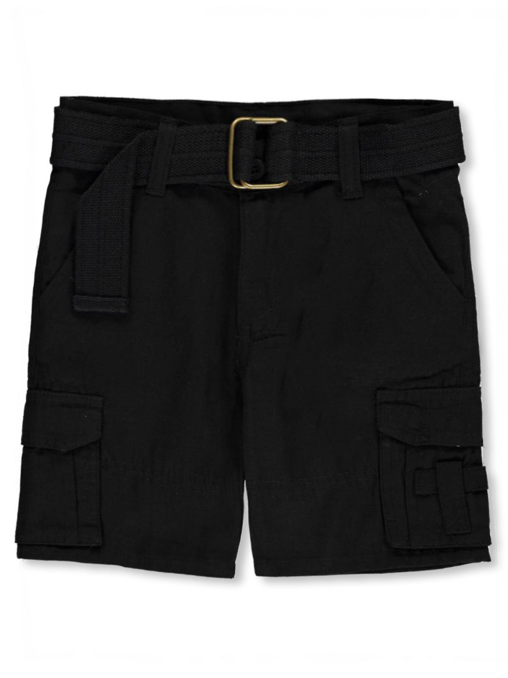 Quad Seven Little Boys' Toddler "Grid Matrix" Belted Cargo Shorts