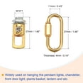 thumbnail image 3 of Uxcell 80" Long Hook Rings Connectors Pendant Light Fixture Chain Gold 1 Set, 3 of 5