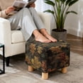 thumbnail image 4 of TSOVTHRID Forest Camo Hunting Print Stretch Ottoman Cover Square, Removable Footstool Slipcover for Living Room Washable Storage Stool Furniture Protector for Foot Stool, 4 of 7