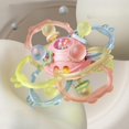 thumbnail image 4 of Lipstore Teething Toy for Sensory Toy for Concentration Development Coordination Pink ball, 4 of 8