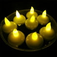 thumbnail image 4 of GOOHOCHY 12 piezas impermeables decorativas, pequeñas velas flotantes de LED para banquete de bodas, baño de SPA (luz blanca cálida), 4 of 7