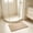 A, variant on Checkered Bath Mat Woven Texture Rug Non Slip Absorbent Floor Carpet for Shower Bathtub