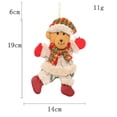 thumbnail image 5 of Adornos navideños de baile, decoración de Papá Noel, muñeco de nieve, reno, oso, colgante para árbol de Navidad, decoración para fiestas navideñas, 5 of 5