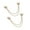 Golden, variant on Bolincty 2Pcs Multi-Function Magnetic Clothing Clip with Chain Multi-Purpose Pinless Metal Buttons Clip Clothes Scarf Trouser Legs Cuff Fixing Magnet Pin