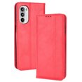 thumbnail image 1 of Compatible with Motorola Moto G52 Case Magnetic Closure Vintage Pattern PU Leather Wallet Cover with Card Slots-Red, 1 of 5