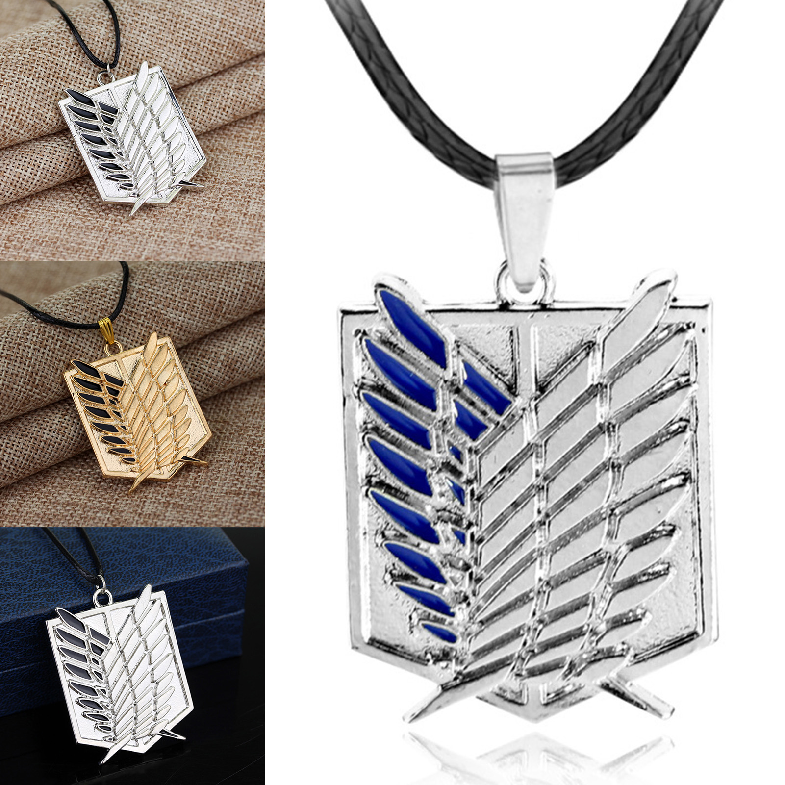 Attack On Titan Survey Corps Logo Pendant Cosplay Necklace Anime Cosplay Jewelry Gifts For Men Woman New Walmart Canada