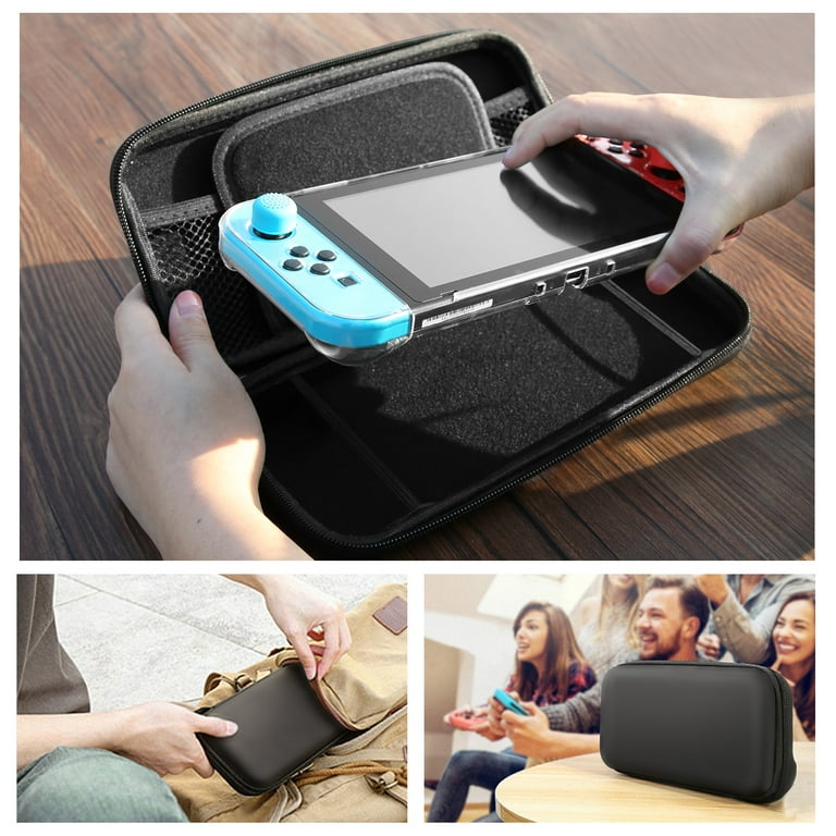  HEYSTOP Switch OLED Model Carrying Case, 9 in 1 Accessories Kit  for 2021 Nintendo Switch OLED Model with Dockable Protective Case Cover, HD Switch  OLED Screen Protector and Thumb Grip Caps (