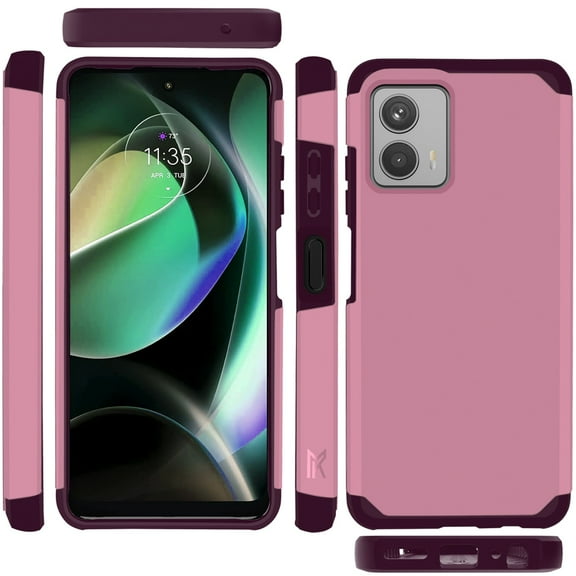 For Motorola Moto G 5G (2023) Tough Strong Hybrid (Magnet Mount Friendly) Case Cover - Fruity Wine