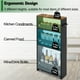 thumbnail image 3 of Carrito de cocina negro Rolling Storage Cart MARTY de 4 niveles, 3 of 7