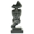 thumbnail image 4 of Adam & Friends Home Decor Silence Is Golden Sculpture | 1-Piece | Black, 4 of 6