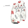 thumbnail image 6 of XMXT 2Pcs Car Seat Cover Decor Protector, Cartoon Floral Hollyhock Fruit Prints Front Seat Covers for Cars SUVs, Universal Fit, 6 of 9