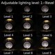 thumbnail image 5 of 4Inch Wood LED Adjustable Display Base with 12 LEDs for 3D Laser Crystal Glass Art, 5 of 5