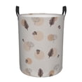 thumbnail image 1 of DouZhe Waterproof Collapsible Large Laundry Baskets, Boho Style Forest Theme Prints Circular Hamper with Handles, 1 of 7