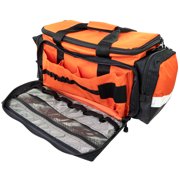 LINE2design Elite Trauma First Aid Medical Bag, Firefighter, EMT, Paramedic, Orange, 600D Polyester - 1 Count