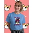 thumbnail image 2 of Corgi Mama T-Shirt Women -Image by Shutterstock, Female 5X-Large, 2 of 4