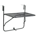 thumbnail image 2 of vidaXL Balcony Table Black 60x40 cm Steel, 2 of 5