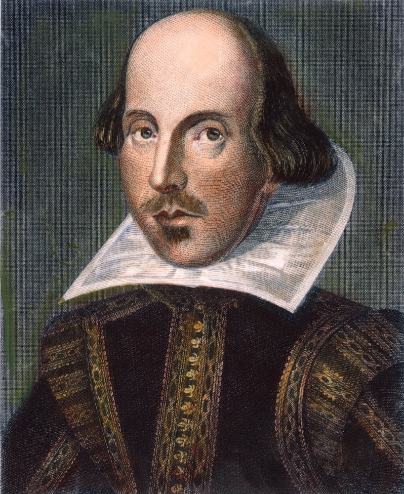 William Shakespeare N(1564-1616). English Dramatist And Poet. Line Engraving 18Th Century After ...