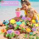 thumbnail image 4 of Máquina de juego de bloques de construcción de flores para niños, juguetes educativos para hacer flores DIY, regalo para niños y niñas de 3 a 7 años, 4 of 4