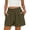 E2-Army Green Pants, variant on Women's Plus Size Cotton Linen Shorts High Waisted Elastic Pleated Shorts Loose Fit Summer Casual Shorts with Side Pockets S-3XL Navy Shorts