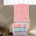 thumbnail image 4 of DPTALR Towel Leaves Embroidered With Letters Absorbent For The Home Home Partner Face Hand Towel, 4 of 6