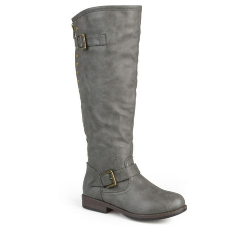 Journee Collection Spokane Women's Knee-High Boots Color: Dark Gray Size: 11