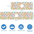 thumbnail image 3 of Boho Rainbow Hippie Floral Kitchen Sink Splash Guard Mat Absorbent Fast Drying Mat Faucet Draining Mat Sink Splash Guard Behind Faucet Drip Catcher for Kitchen Bathroom 5.5"×15", 3 of 6
