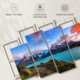 thumbnail image 6 of Elephant Stock Torres Del Paine Horizon Wall Art - Horizontal Multi Panel Canvas - 4 Pieceliving Room Wall Decor - Photography Nature Multi Panel - Blue And Green Decor - 43" x 27", 6 of 8