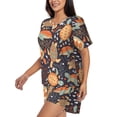 thumbnail image 2 of Picia Turtles and Sea Plants Pajamas Sets for Women Soft Short-Sleeved Pjs with Lounge Shorts Two Piece Sleepwear-Large, 2 of 9
