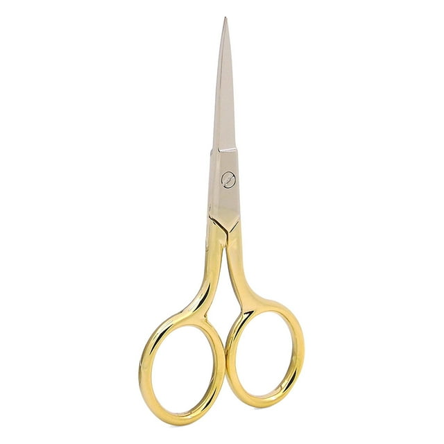 Ciseaux à Sourcils Droits Petits 9,2 cm en Acier Inoxydable Protection Délicate Ciseaux Multi-Usages pour Barbe Sourcils Type 4